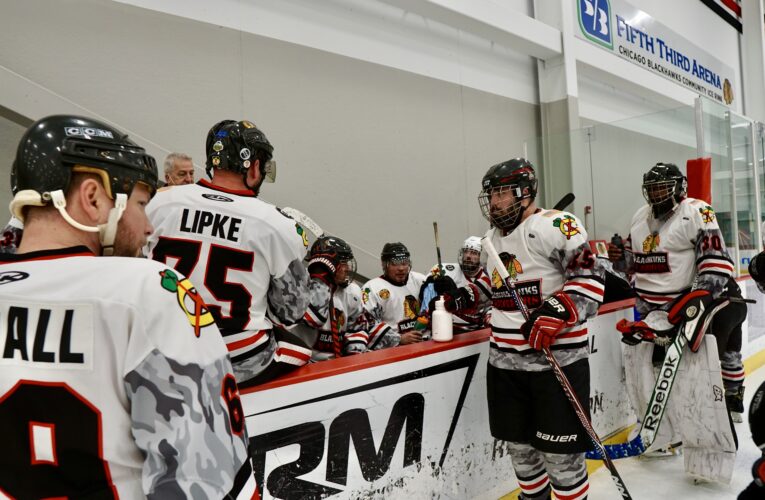 Veterans Day Hockey Game benefiting Chicago Blackhawks Wounded Warriors hosted by Steve Demitro